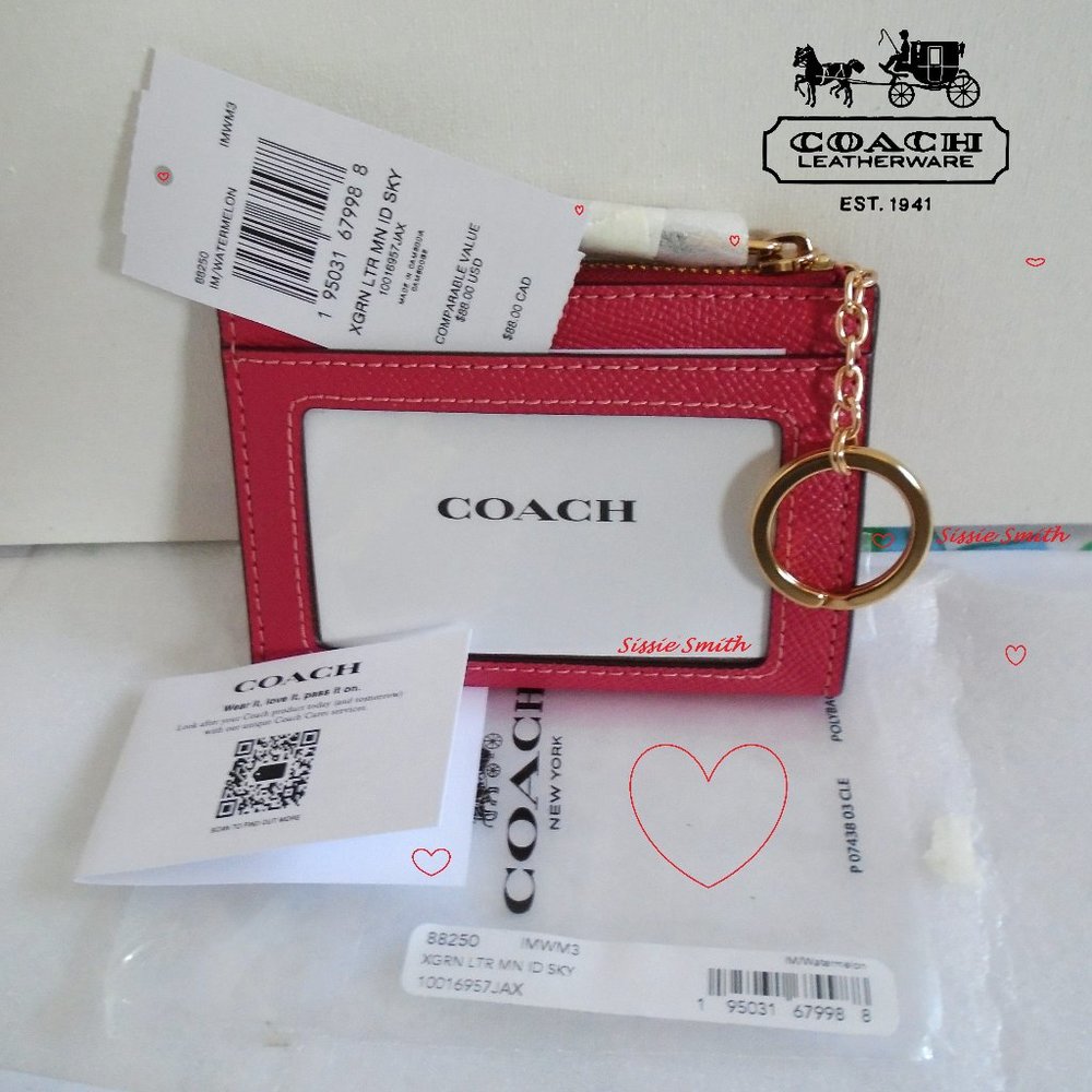Coach Jamie Wristlet & Mini Skinny in Watermelon - Picture 7 of 14